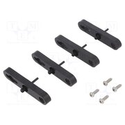 72002001 Set of wall holders; L: 95mm; W: 20mm; H: 10mm; black; GEOS gN-unDHEbbvCS3IAJNZP6Vy8MhtXowM-w6H4iuN_w38