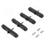 72002001 Set of wall holders; L: 95mm; W: 20mm; H: 10mm; black; GEOS gN-unDHEbbvCS3IAJNZP6Vy8MhtXowM-w6H4iuN_w38