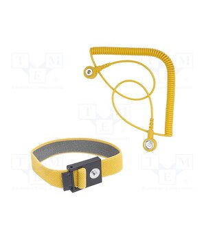 9-341 Wristband; ESD; yellow; 2.4m; Equipment: wristbands,spiral cable hEf1-QiSPp6Vj-eGv19BTITwvh_sdQ-dS0gz4VFkOGo