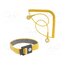9-341 Wristband; ESD; yellow; 2.4m; Equipment: wristbands,spiral cable hEf1-QiSPp6Vj-eGv19BTITwvh_sdQ-dS0gz4VFkOGo