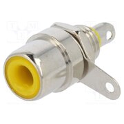 599 Connector: RCA; socket; female; straight; soldering; brass tbtRSpCnkIOTVuTCKDjsYauC5Uz9o_vXreHFAMkefI0