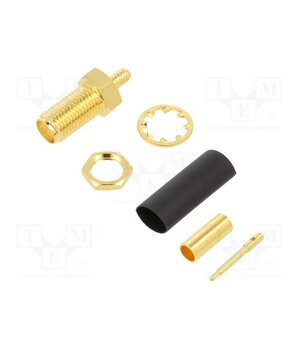 132119RP Connector: RP-SMA; socket; male,reverse; straight; 50Ω; PTFE; brass TcUP00ekdWKeI2GyJGWiIx4oBspL9CmQsfByb9zf_9E