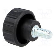 6541 Knob; Ø: 20mm; Ext.thread: M5; 10mm; H: 16mm; polyamide; knurled WewH5gJPdVlX1ColU5Chm4y5cYQzbdNhw4lTZi3OFR4