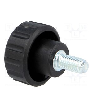 6541 Knob; Ø: 20mm; Ext.thread: M5; 10mm; H: 16mm; polyamide; knurled WewH5gJPdVlX1ColU5Chm4y5cYQzbdNhw4lTZi3OFR4