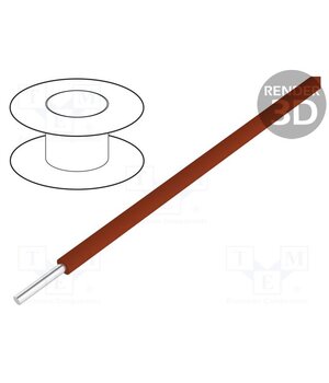 3050/1 BR005 Wire; HookUp Wire; 24AWG; wire; Cu; PVC; brown; 300V; 30.5m; 100ft uSwLQMnVB5uszxd_A4H19rJK-CsEWh_g2woQtHNbtOE