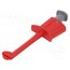 6001-IECIV-R Clip-on probe; hook type; 20A; red; Grip capac: max.12.3mm; brass MvNjnSBaUCIM-bFTaX-pMw0TxAVrdLpk0K2vKoCQboo