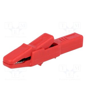 AK 2 B RT Crocodile clip; 25A; red; Grip capac: max.9.5mm; Socket size: 4mm u57IHsc66N8GiQNiaEH0urqqNBWqsW_Fj79TPISEGeU