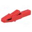 AK 2 B RT Crocodile clip; 25A; red; Grip capac: max.9.5mm; Socket size: 4mm u57IHsc66N8GiQNiaEH0urqqNBWqsW_Fj79TPISEGeU