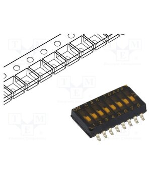 TDA08H0SB1R Switch: DIP-SWITCH; Poles number: 8; OFF-ON; 0.025A/24VDC; Pos: 2 zHKBE8Efsy5vWWQa0qjSWTayDB4O-LbKWkw2VOPu2cM