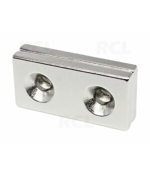MAGNET Neodīma NdFeB, 40x15x5 ar diviem 5 mm caurumiem

 CPM40155M.jpg
