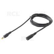 CABLE DC 2.1/5.5mm, M > F, for extension, 4m