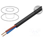 H03VV-F/2X1.50BK Wire; H03VV-F,OMY; 2x1.5mm2; round; stranded; Cu; PVC; black; 300V 4kAVmfz2Q6sk1OaYNifW4LMVOisg53VJQmlJ-lECR6I