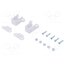 MINI PLASTIC GEARMOTOR BRACKET PAIR TALL Bracket; white; plastic; 19mm; 2pcs. 9U4TPOQ7fHn_btoPtd7isBTpOFefDiDNwxr4xR0JLEk