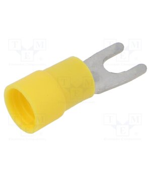 KNE_4-6/100 Tip: fork; M4; 4÷6mm2; crimped; for cable; insulated; tinned; yellow Kn3bGNM4HZQe_2dgaDY40i7N_ajxAzUX71jnpFQnVKE