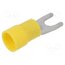 KNE_4-6/100 Tip: fork; M4; 4÷6mm2; crimped; for cable; insulated; tinned; yellow Kn3bGNM4HZQe_2dgaDY40i7N_ajxAzUX71jnpFQnVKE