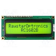 RC1602B-FHY-CSVD Display: LCD; alphanumeric; FSTN Positive; 16x2; yellow; LED; 1x16 FXYWHFHGMh4vxoKtgaPMKv1Ek1nVwOWi8PgNFpXuZ9c