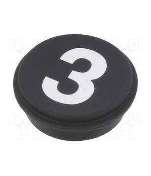 09-0S12.C000231 Button; round; Ø21mm; black; Button marking: 3; 09 oKfDO3G84CmsqZkve2Qn9brI1dNreU0wfvyYF-s5rfc