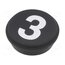 09-0S12.C000231 Button; round; Ø21mm; black; Button marking: 3; 09 oKfDO3G84CmsqZkve2Qn9brI1dNreU0wfvyYF-s5rfc
