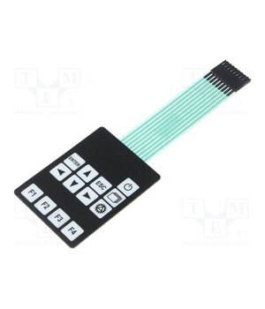 18-0024 Keypad: membrane; No.of butt: 13; W: 54mm; Pitch: 2.54mm; L: 72mm N65qF2NY9iClAjsxus42zCxVmMP5lNwQdugWW7sFJ8s