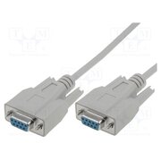 AK-610106-020-E Cable; D-Sub 9pin socket,both sides; 2m; grey t9yYwZh25MTc7duEsvX-DX7Dv6BmmnWem6BceW8GUII