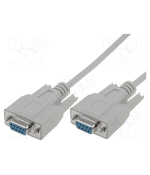 AK-610106-020-E Cable; D-Sub 9pin socket,both sides; 2m; grey t9yYwZh25MTc7duEsvX-DX7Dv6BmmnWem6BceW8GUII