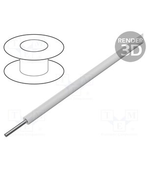 2841/1 WH005 Wire; HookUp Wire; 30AWG; wire; Cu; PTFE; white; 250V; 30.5m; 100ft 5Ap8kpThOUJ0PXzDuuTa7BfZ8V_8nfw_6boc_LYCYf0