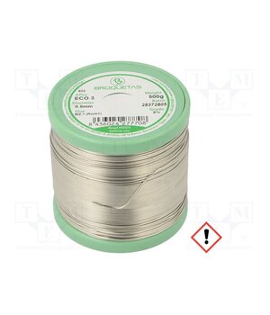 ECO3 (SNCU3) FLUX B2.1 0,8 MM 500 G. Tin; lead free; Sn97Cu3; 0.8mm; 500g; reel; 230°C; Flux: SW26 Q4xRlzoXv8Mn5dNt2bJRrY9oONZ9bA18oMknh76Rczs