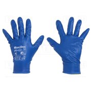 19-007/10 Protective gloves; Size: 10; blue; MaxiDex® a6pQy8o-QJZiT6jKnmstMYRWvGQ7QS05-a1ch0y1BDo
