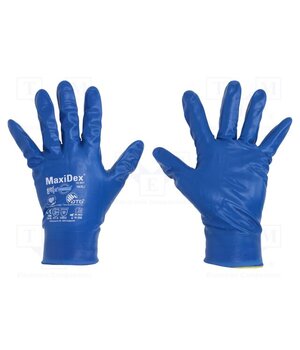 19-007/10 Protective gloves; Size: 10; blue; MaxiDex® a6pQy8o-QJZiT6jKnmstMYRWvGQ7QS05-a1ch0y1BDo