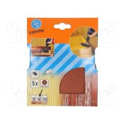 344.10 Sanding plate; Granularity: 80; Ø125mm; 5pcs. u-fIgjvLKTt3BW39qSE4dElpmup1KQzuOgs6IO9fmGo