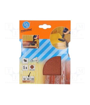 344.10 Sanding plate; Granularity: 80; Ø125mm; 5pcs. u-fIgjvLKTt3BW39qSE4dElpmup1KQzuOgs6IO9fmGo