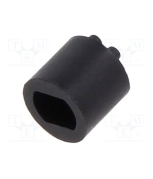 LTM-200 Spacer sleeve; LED; Øout: 5.1mm; ØLED: 3mm; L: 5.1mm; black; UL94V-0 mG07mjdUMCzWGCZKSe4dA73EbhU4OHTD0FmjHW6rvn4
