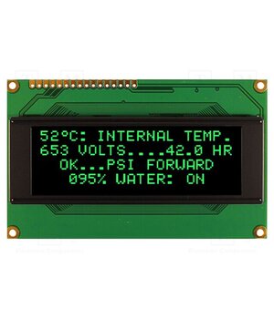 NHD-0420DZW-AG5 Display: OLED; alphanumeric; 20x4; Dim: 98x60x10mm; green; PIN: 16 qlY2BjiReTULuMguQmLND9CLC_b11ZnLvrqHL-I0ffI