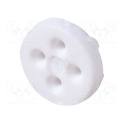 116-060 Spacer sleeve; LED; Øout: 5.1mm; L: 1.5mm; white; Holes pitch: 2.5mm ygBhBfKZjdVhXR6HSogSR2TZdipWlwLNJ6Yc54_f79M