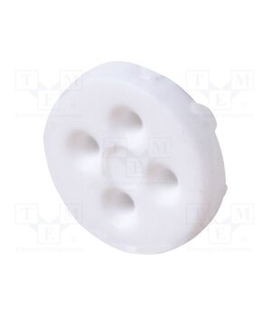 116-060 Spacer sleeve; LED; Øout: 5.1mm; L: 1.5mm; white; Holes pitch: 2.5mm ygBhBfKZjdVhXR6HSogSR2TZdipWlwLNJ6Yc54_f79M