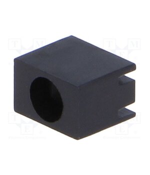 FIX-LED-314 LED housing; 3mm; polyamide; angular; black; UL94V-2; H: 6.4mm zJ5xvCB6J5GfaI5CmvwnE7RcyR9uQyAjWpyiPBKCTu0