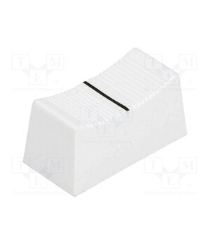 CS1 TYPE A WHITE CP3280 Knob; slider; white; 23x11x11mm; Width shaft 3/4mm; plastic 1MR0PEqvDCZvLjHg0119zTE8oSju3JeSzRZXRf5LlFc