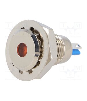 GQ12F-D/O/12 Indicator: LED; flat; orange; 12VDC; Ø12mm; IP67; for soldering Zo8oCIOEQftcDywdRmoZR-4LK5nS2j2z_aFrXsL2Sx0