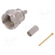 J01600A0012 Connector: F; plug; male; crimped; for cable; straight; 75Ω; 3GHz n4QohlR9Bn4kyPuyD1CuCCAauVv7F7-iH1JFTasnGUs