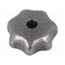 DIN 6336-GG-32-M6-D Knob; Ø: 32mm; Int.thread: M6; cast iron; DIN 6336 GK7E-flr-WvBqeijoA48WUFHKLJfYTEUiyucT6UhGvk