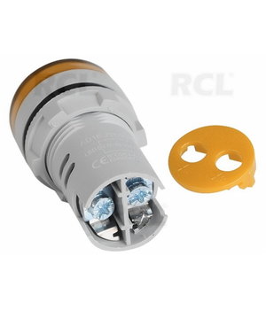 LED paneļa indikators AC 60–500 V, Ø22 mm LED dzeltena, AD16-22DSV

 ATMVR03+1.jpg