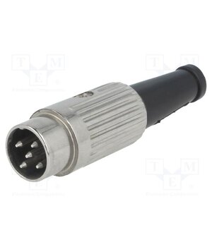 610-0520 Connector: DIN; plug; male; PIN: 5; 360°; straight; for cable; 34V; 2A nBR2jR4wD0hkELWk86bcuoOZ955Xn4qW4arzMm-RuFQ