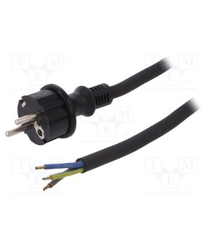 W-97537 Cable; 3x2.5mm2; CEE 7/7 (E/F) plug,cables; rubber; 10m; black Gu6fT21hH6eMC6KosmrlFZqgAyPh5nzV49TQA55R8kU