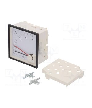 BA391NE4050000 Ammeter; on panel; I AC: 0÷5A; Class: 3; 300V; BA39; 96x96x64mm hgbaJWd7FUQwft-LP3Y33F-a8NxZR9HdtqQjcyxJsV4