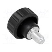 6571 Knob; Ø: 20mm; Ext.thread: M6; 10mm; H: 16mm; polyamide; knurled tUVHs_e1DgdIcz1zTw8GS1W3pI5_VavniFykG040qHw