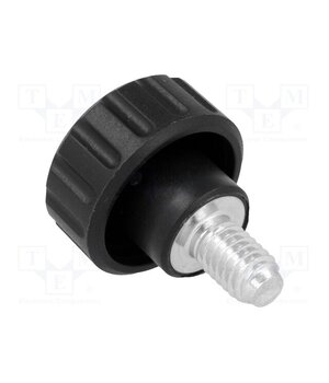 6571 Knob; Ø: 20mm; Ext.thread: M6; 10mm; H: 16mm; polyamide; knurled tUVHs_e1DgdIcz1zTw8GS1W3pI5_VavniFykG040qHw