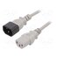 LT-602+501 H05VV-F 1.0/3C GRY 3M Cable; 3x1mm2; IEC C13 female,IEC C14 male; PVC; 3m; grey; 10A 6z8WmqZPXojq81ghMwxHQmO6QeFzgIIJusepDmEMMco