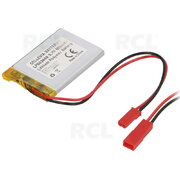 UZLĀDĒJAMA BATERIJA Li-Po 3,7 V 800 mAh 5x34x48 mm ar JST savienotāju

 BALP053448.jpg