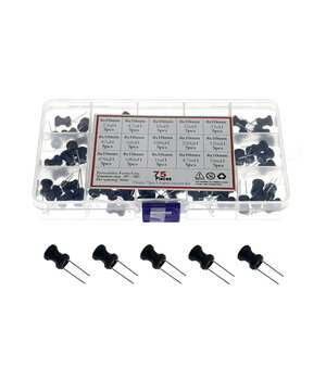 DROSSEL komplekts, 2,2 uH–10 mH, ø8x10 mm, 15 nominālie x5 gab., 75 gab.

 L5R07.jpg