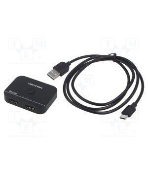 AKPB0 Splitter; HDMI 2.1; 4K,8K; black; Input: HDMI socket,USB C socket DS3X0_rxxEm9g1efwEsrdiOi6GMe-fOMeh50A54U5gQ